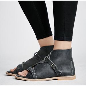 FREE PEOPLE x FARYL ROBIN 8 Spellbound leather boot sandals womens boho